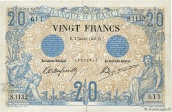 20 Francs NOIR FRANCE  1905 F.09.04 F