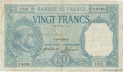 20 Francs BAYARD FRANCE  1919 F.11.04 F