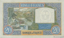 20 Francs TRAVAIL ET SCIENCE FRANCIA  1939 F.12.01 MBC+