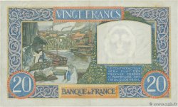 20 Francs TRAVAIL ET SCIENCE FRANKREICH  1940 F.12.04 fVZ