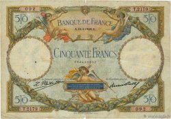 50 Francs LUC OLIVIER MERSON FRANKREICH  1928 F.15.02 fS