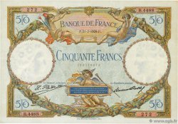 50 Francs LUC OLIVIER MERSON FRANKREICH  1929 F.15.03 VZ+