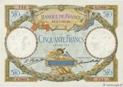 50 Francs LUC OLIVIER MERSON type modifié FRANKREICH  1931 F.16.02 fVZ