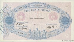 500 Francs BLEU ET ROSE modifié FRANKREICH  1940 F.31.55 VZ
