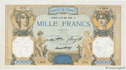 1000 Francs CÉRÈS ET MERCURE FRANKREICH  1937 F.37.10 fST