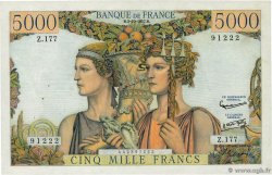5000 Francs TERRE ET MER FRANCE  1957 F.48.17