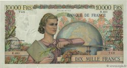 10000 Francs GÉNIE FRANÇAIS FRANKREICH  1949 F.50.20 SS