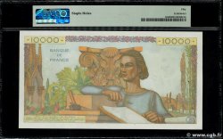10000 Francs GÉNIE FRANÇAIS FRANKREICH  1952 F.50.59 VZ+