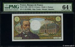 5 Francs PASTEUR FRANCIA  1970 F.61.12 SC+
