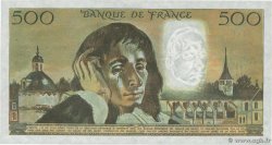 500 Francs PASCAL FRANKREICH  1975 F.71.13 fST+