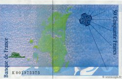 50 Francs SAINT-EXUPÉRY Fauté FRANCE  1992 F.72.01T UNC