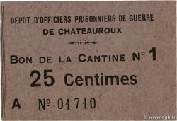 25 Centimes FRANCE regionalismo e varie Châteauroux 1916 JP.36.05 q.FDC