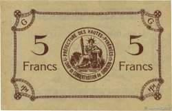 5 Francs FRANCE Regionalismus und verschiedenen Garaison 1916 JP.65- VZ