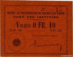 10 Centimes FRANCE regionalismo y varios Le Havre 1916 JP.76-187 FDC