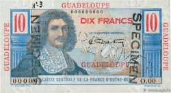 10 Francs Colbert Spécimen GUADELOUPE  1946 P.32s SC+