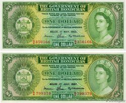 1 Dollar Lot BRITISH HONDURAS  1965 P.28b ST