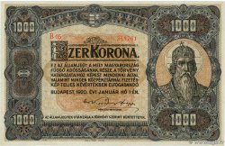 1000 Korona UNGHERIA  1920 P.066a q.FDC