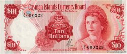 10 Dollars Petit numéro CAYMAN ISLANDS  1972 P.03a UNC