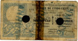 10 Rupees - 10 Roupies Annulé INDIA FRANCESA  1915 P.02b MC