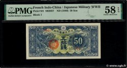 50 Sen FRENCH INDOCHINA  1940 P.M1 AU
