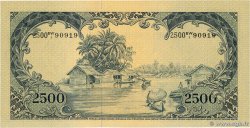 2500 Rupiah INDONESIA  1957 P.054a AU