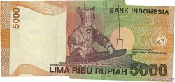 5000 Rupiah Fauté INDONESIA  2001 P.142a AU