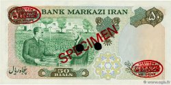 50 Rials Spécimen IRAN  1971 P.097as fST+