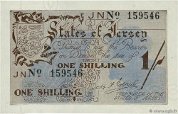 1 Shilling JERSEY  1941 P.02a q.FDC