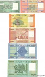 1000-100000 Livres Spécimen LIBANO  2011 P.090as, 91bs, 92as, 93bs, 94ds & 95ds FDC