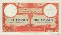 100 Francs MAROKKO  1926 P.14 VZ