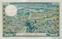 10000 Francs MOROCCO  1955 P.52 AU-