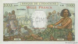 1000 Francs Spécimen NOUVELLE CALÉDONIE  1952 P.43as UNC