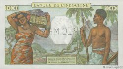 1000 Francs Spécimen NOUVELLE CALÉDONIE  1952 P.43as FDC
