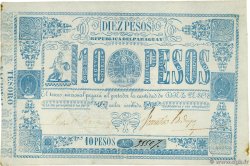 10 Pesos PARAGUAY  1865 P.026 fST+