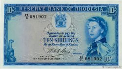 10 shillings RODESIA  1964 P.24a SC+