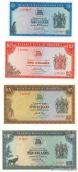 1 au 10 Dollars Lot RODESIA  1973 P.30g, P.31g, P.32a et P.33f SC+
