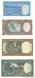 1 au 10 Dollars Lot RHODESIEN  1973 P.30g, P.31g, P.32a et P.33f fST+