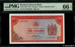 2 Dollars RHODESIA  1979 P.39b UNC