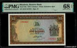 5 Dollars RHODESIA  1979 P.40 FDC