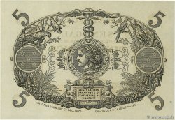 5 Francs Cabasson SÉNÉGAL  1874 P.A1 SPL+