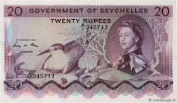20 Rupees SEYCHELLES  1974 P.16c UNC-