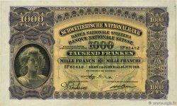 1000 Francs SUISSE  1931 P.37c MBC