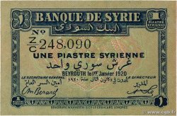 1 Piastre SYRIA  1920 P.006 XF