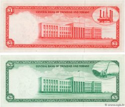 1 et 5 Dollars Lot TRINIDAD et TOBAGO  1964 P.26a et P.27a pr.NEUF