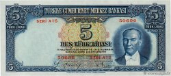 5 Lira TURQUIE  1937 P.127 SUP+
