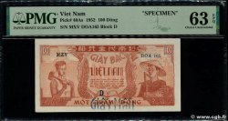 100 Dong Spécimen VIETNAM  1952 P.040As SC+