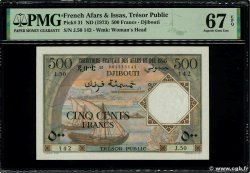 500 Francs FRENCH AFARS AND ISSAS  1973 P.31 