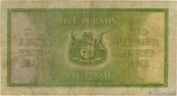 5 Pounds AFRIQUE DU SUD  1941 P.086b TB