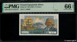 5 Francs Bougainville AFRIQUE ÉQUATORIALE FRANÇAISE  1957 P.28 NEUF