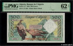 500 Francs ALGÉRIE  1958 P.117 pr.NEUF